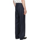 MM6 Maison Margiela Navy Tailoring Wool Trousers