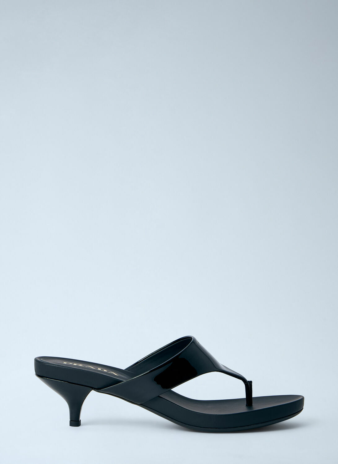 Prada Patent Leather Thong Sandals