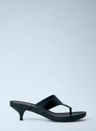 Prada Patent Leather Thong Sandals