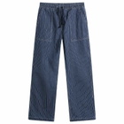 Service Works Men's Pinstripe Denim Chef Pants in Indigo
