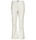 J Brand - Franky high-rise leather bootcut jeans