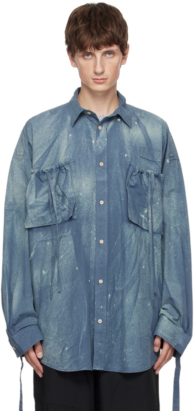 Photo: Acne Studios Blue Sprayed Shirt