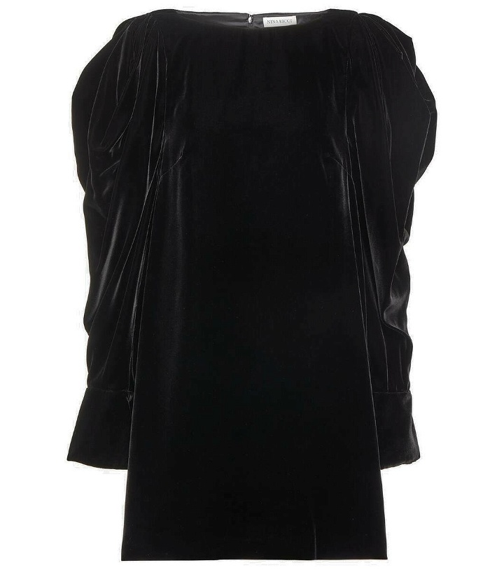 Photo: Nina Ricci Puff-sleeve velvet minidress