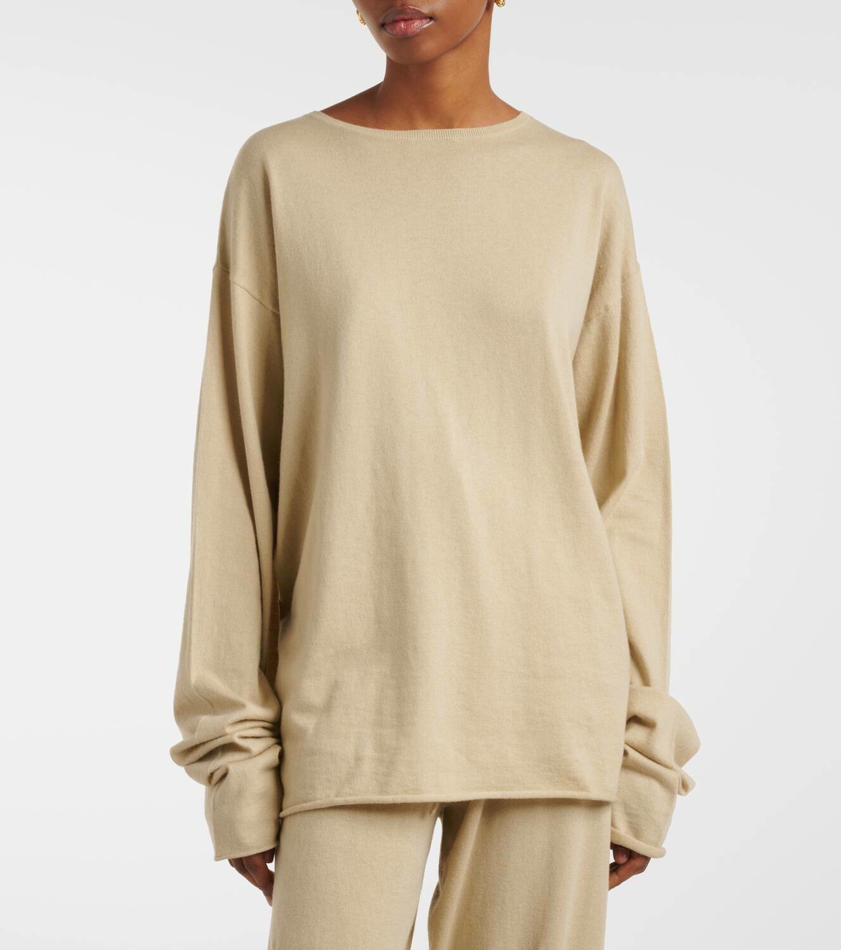 Extreme Cashmere N°347 Aries cotton and cashmere top extreme cashmere