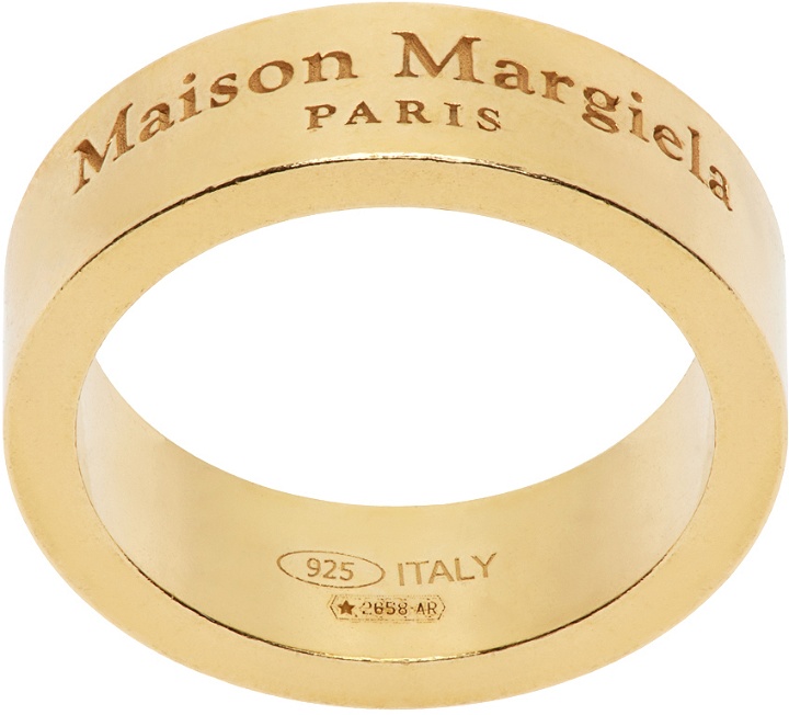 Photo: Maison Margiela Gold Logo Ring