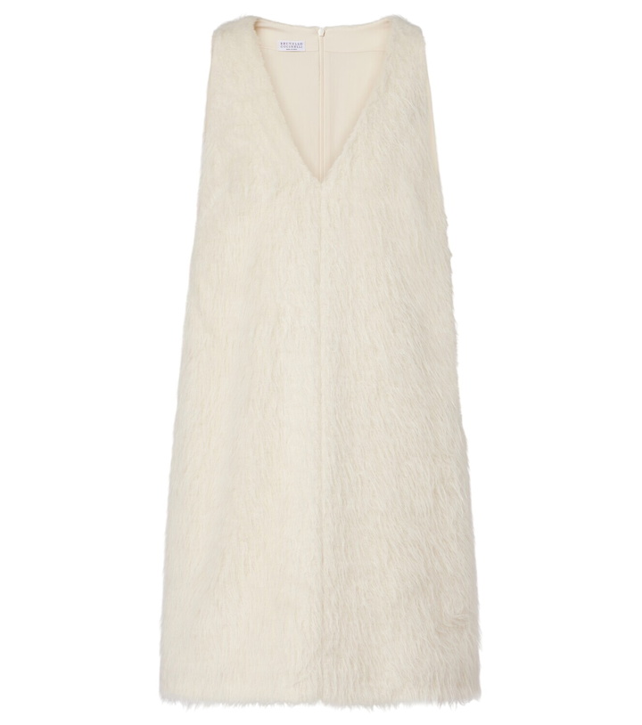 Photo: Brunello Cucinelli Alpaca wool-blend minidress