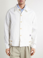 BODE - Knolly Brook Logo-Appliquéd Cotton-Twill Jacket - White