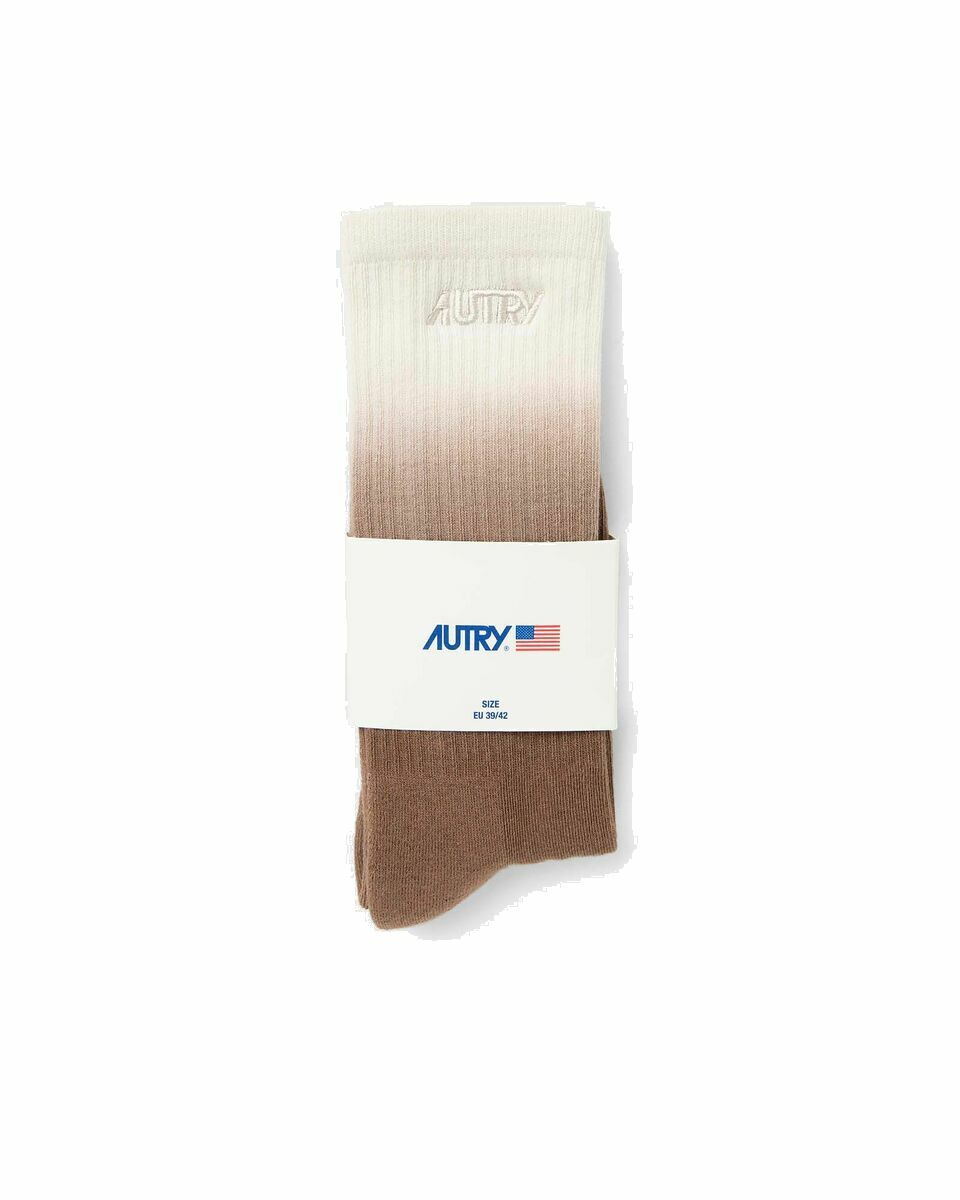 Photo: Autry Action Shoes Socks Main Brown - Mens - Socks
