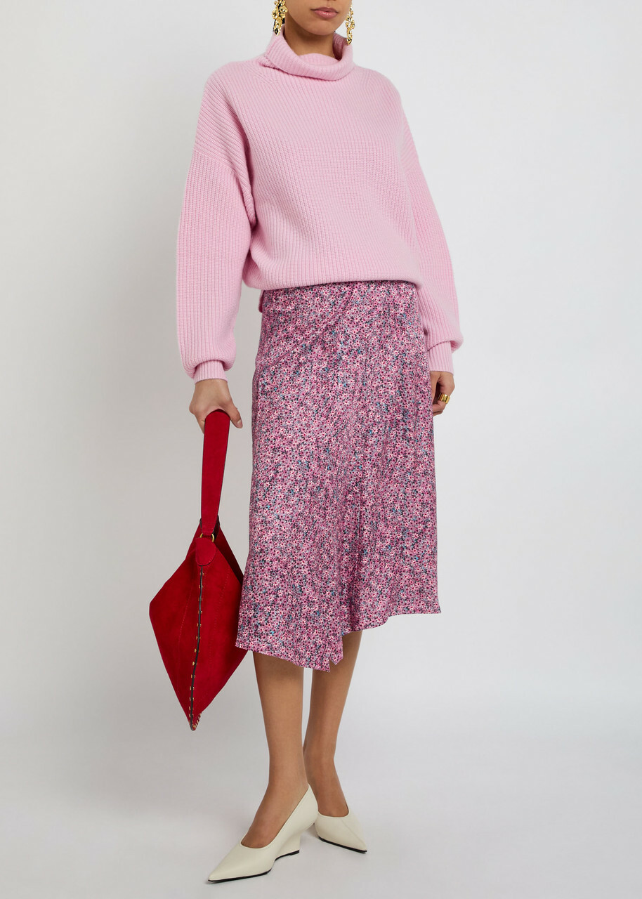 Isabel Marant Brooke Ribbed Wool and Cashmere-blend Jumper Pink