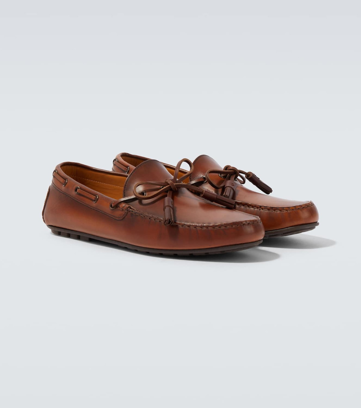 Ralph Lauren Purple Label Harold leather boat shoes