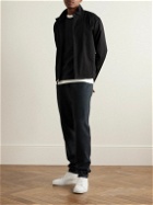 James Perse - Thermal Tapered Waffle-Knit Brushed Cotton and Cashmere-Blend Sweatpants - Gray