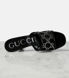 Gucci GG embellished mesh mules