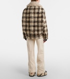 Moncler Grenoble Camlez shearling-trimmed wool down jacket