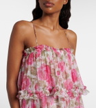 Chloé Floral silk georgette maxi dress