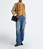 Moncler Alpaca and wool-blend down-paneled cardigan