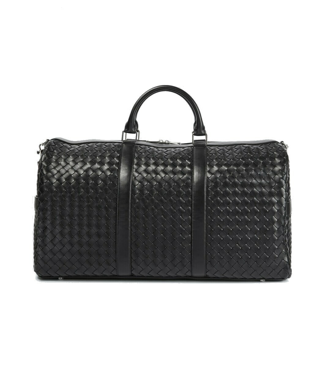 Photo: Bottega Veneta Intrecciato Large leather duffel bag