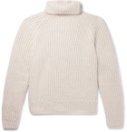 Berluti - Ribbed Cashmere Rollneck Sweater - Men - Ecru