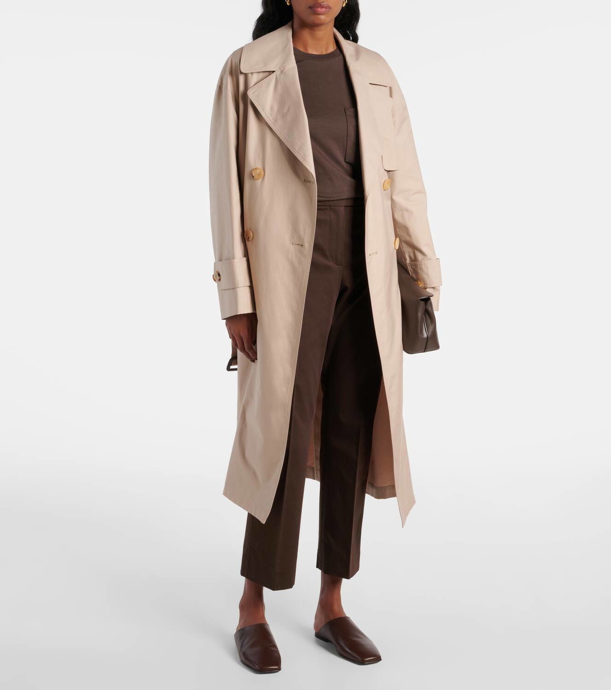 Max Mara Okra cotton cropped pants