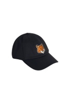 Maison Kitsuné Black Cotton Cap