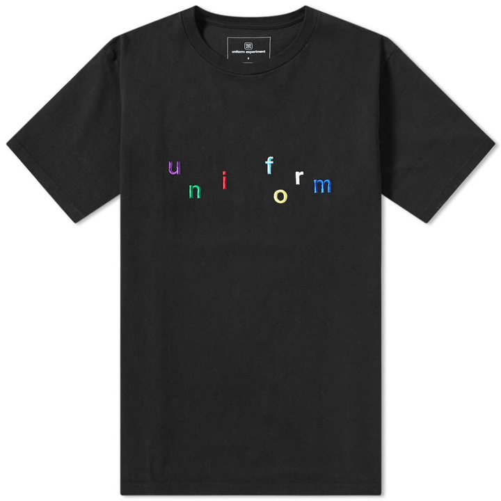 Photo: Uniform Experiment Colour Embroidery Tee Black