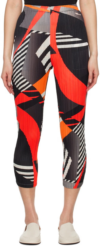 Photo: Pleats Please Issey Miyake Multicolor Freeway Trousers
