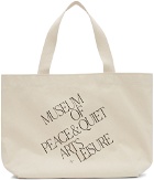 Museum of Peace & Quiet Off-White 'Arts + Leisure' Tote