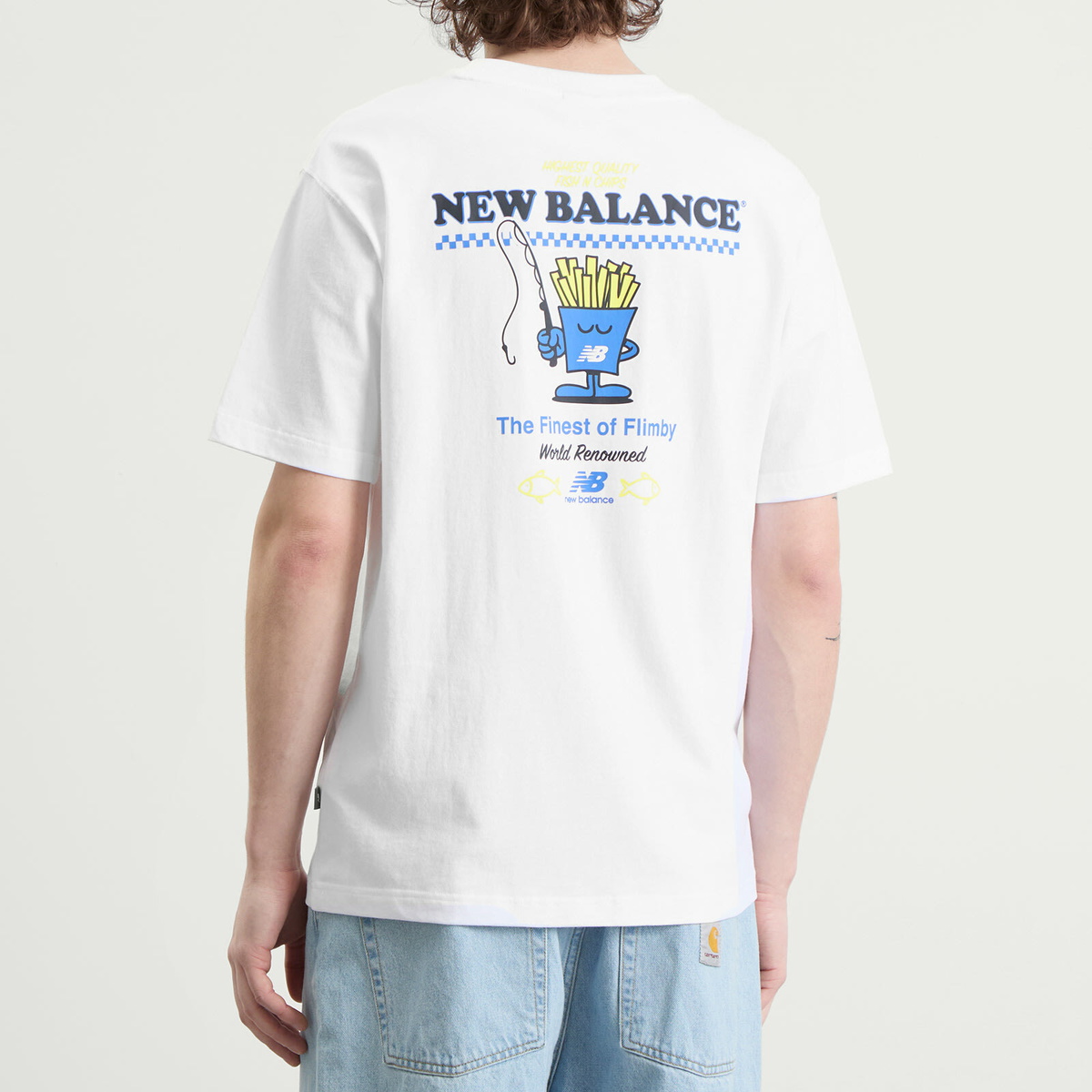 New Balance Men's Fish and Chips T-Shirt in White
