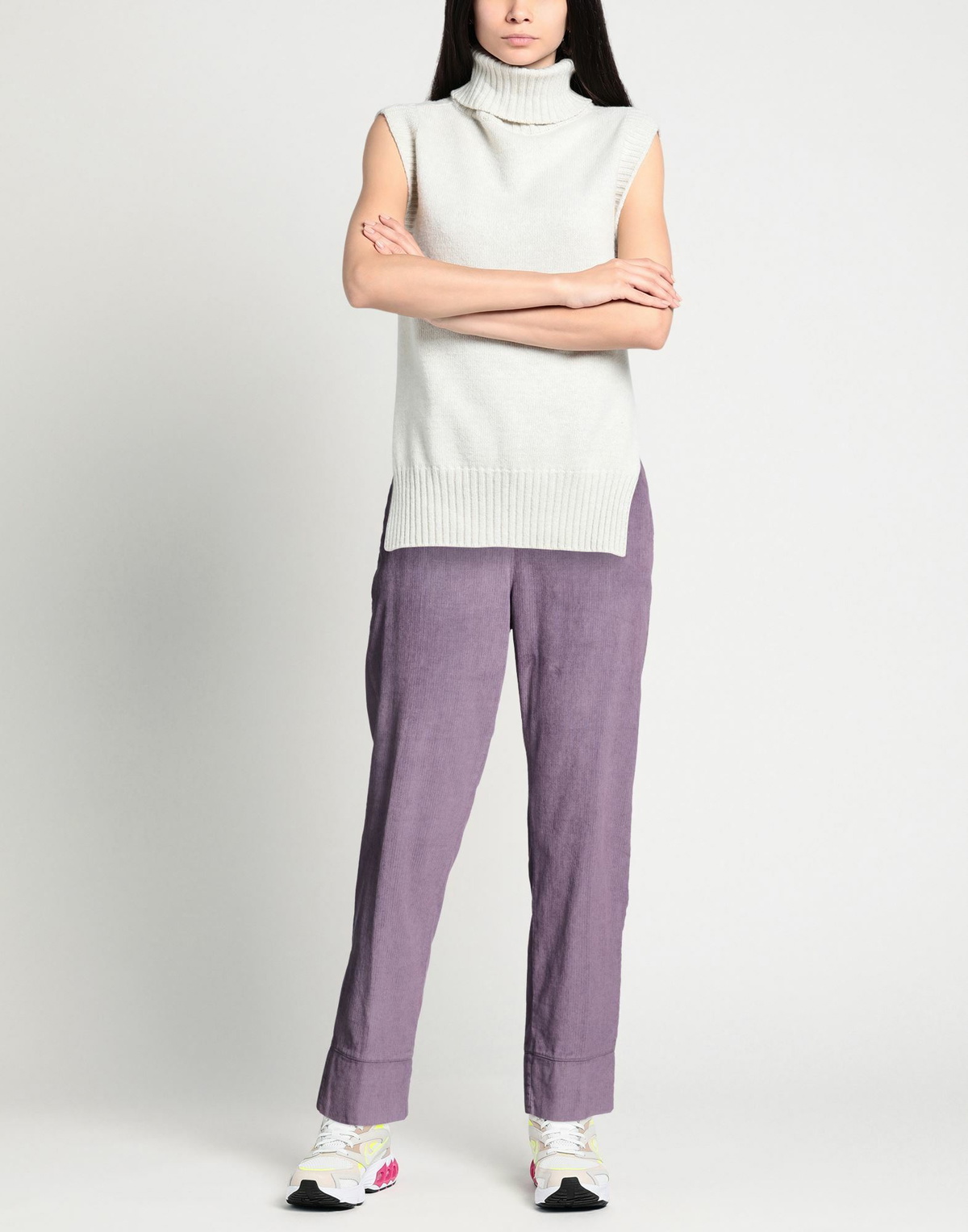 Alessia Santi Womens Pants Lilac