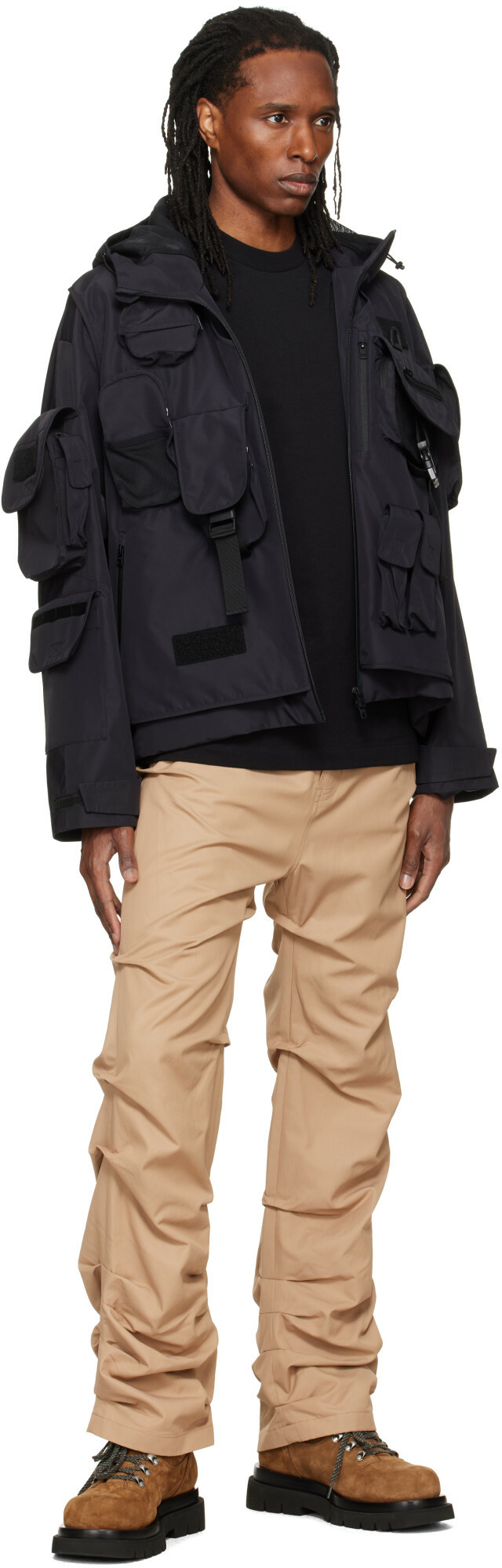We11done Black Military Shell Jacket