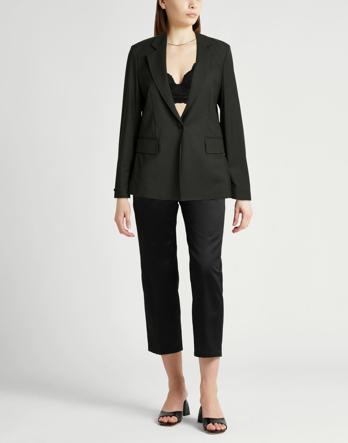 Peserico Womens Blazer Charcoal