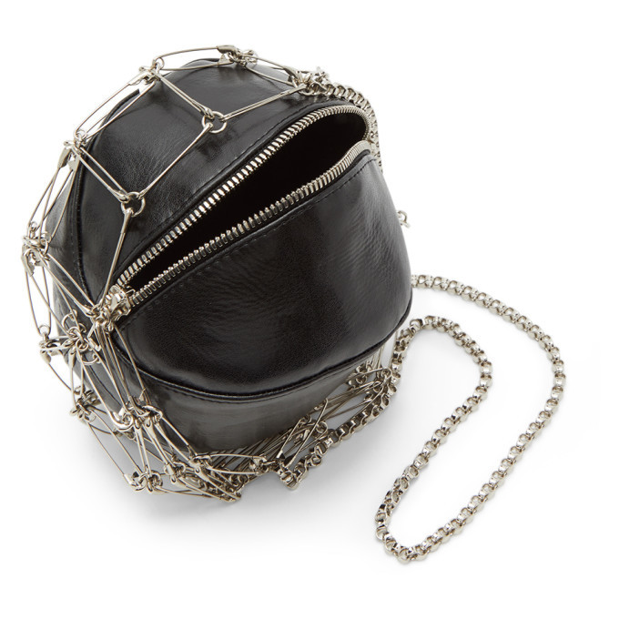 Noir Kei Ninomiya Black Safety Pin Ball Bag