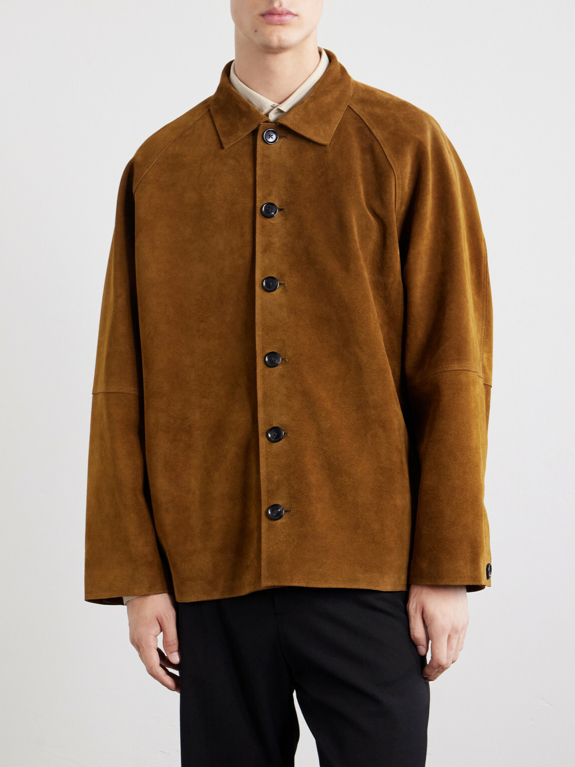 Studio Nicholson - Bowe Suede Jacket - Brown