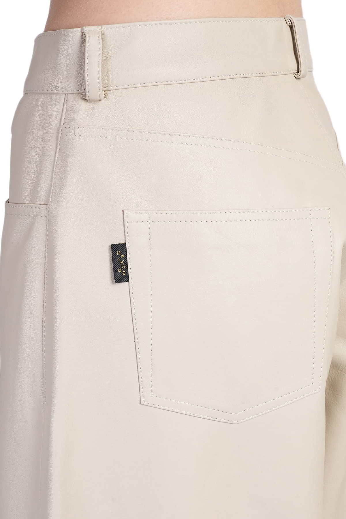 Haikure Bethany Pants In Beige Leather