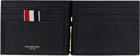 Thom Browne Black RWB Stripe Money Clip Wallet