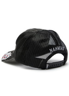 Nahmias Flame Embroidered Cotton Trucker hat - Black - One Size
