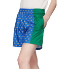 Kenzo Blue and Green Shell Shorts