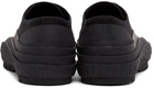 Jil Sander Black Canvas Low-Top Sneakers