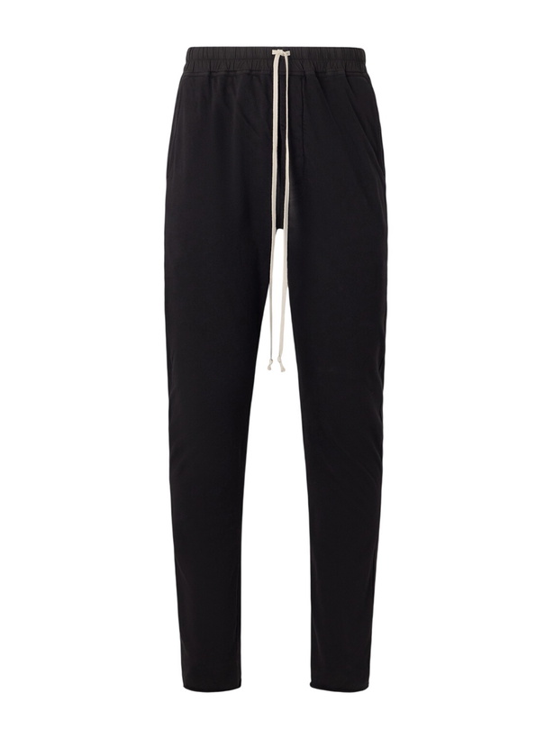Photo: DRKSHDW by Rick Owens - Berlin Tapered Cotton-Jersey Sweatpants - Black