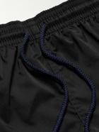 Vilebrequin - Man Slim-Fit Short-Length Recycled Swim Shorts - Black