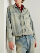 A.PRESSE - 1st Type Distressed Denim Jacket - Blue