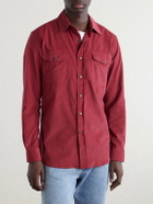 Caruso - Cotton-Corduroy Shirt - Red