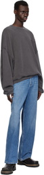 Alexander Wang Gray Logo Crewneck Sweatshirt