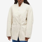 Isabel Marant Women's Ikena Oversize Denim Jacket in Ecru