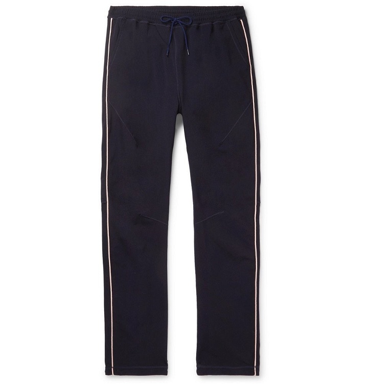 Photo: nonnative - Coach Tapered Piped Tech-Jersey Track Pants - Navy