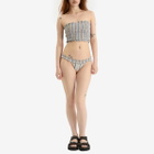 Faithfull The Brand Women's Tavira Bikini Bottom in Sifnos Stripe