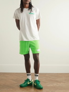 Pasadena Leisure Club - Straight-Leg Logo-Appliquéd Cotton-Jersey Shorts - Green