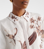 Agua by Agua Bendita Virtuosa floral linen shirt