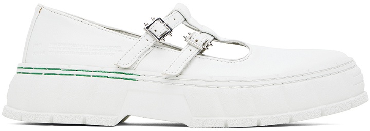 Photo: Virón White 2001 Apple Mary Jane Loafers