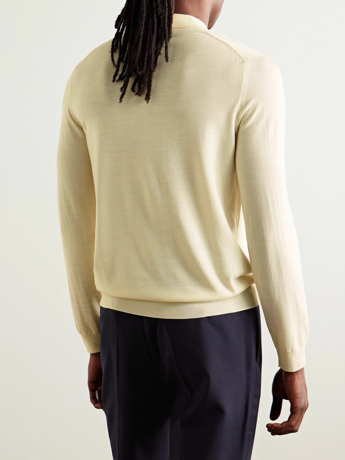 Incotex - Zanone Slim-Fit Flexwool Polo Shirt - Neutrals
