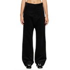 Stefan Cooke Black Cord Tux Trousers